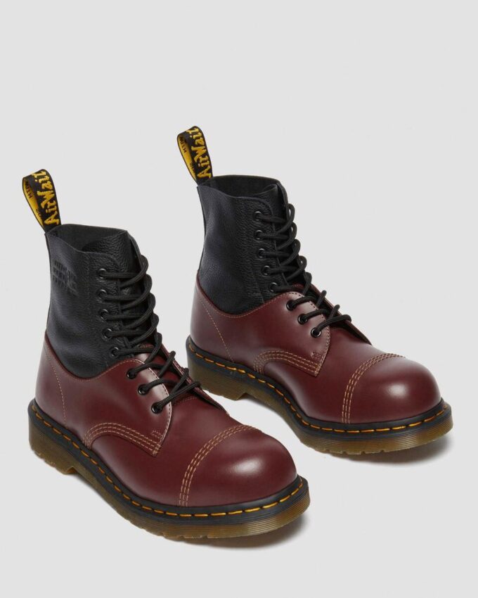1460 / 1461 MM6 Botas de cuero con puntera de acero 1460 / 1461 MM6 Botas de cuero con puntera de acero