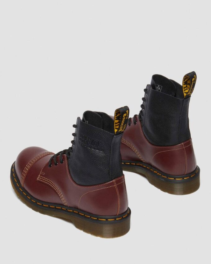 1460 / 1461 MM6 Botas de cuero con puntera de acero 1460 / 1461 MM6 Botas de cuero con puntera de acero