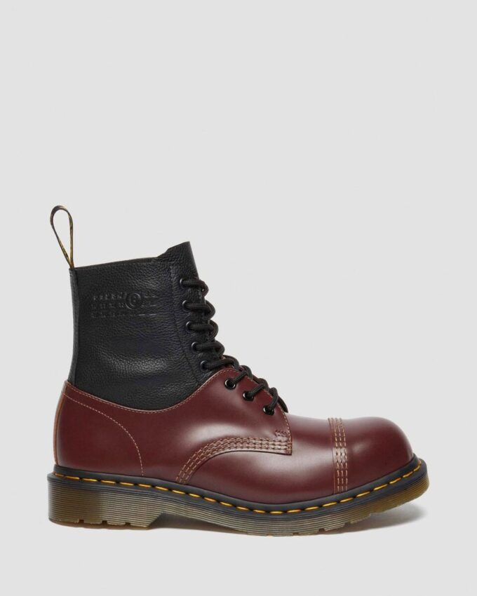 1460 / 1461 MM6 Botas de cuero con puntera de acero 1460 / 1461 MM6 Botas de cuero con puntera de acero