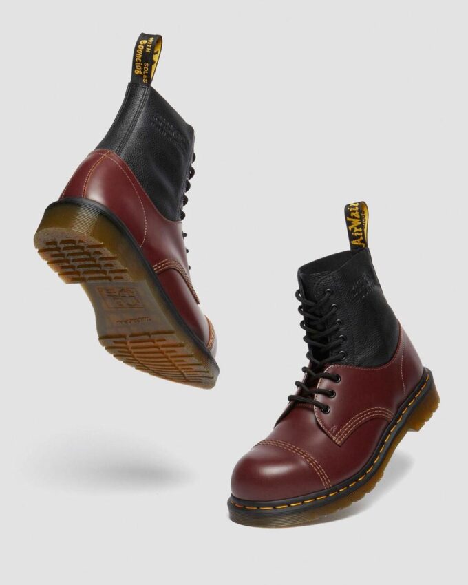 1460 / 1461 MM6 Botas de cuero con puntera de acero 1460 / 1461 MM6 Botas de cuero con puntera de acero