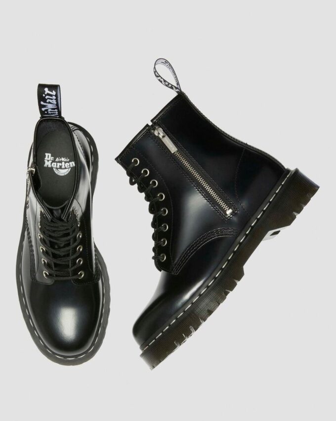1460 Bex Botas de cordones y cremallera de Smooth Leather 1460 Bex Botas de cordones y cremallera de Smooth Leather