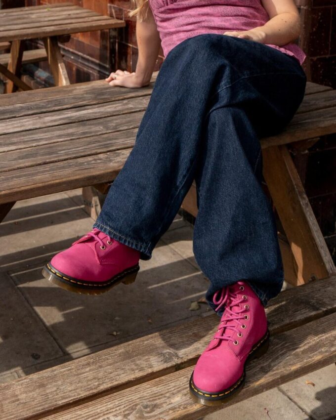 1460 Botas con cordones de nubuck molido 1460 Botas con cordones de nubuck molido