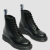 1460 Botas con cordones de Smooth Leather con costuras blancas 1460 Botas con cordones de Smooth Leather con costuras blancas