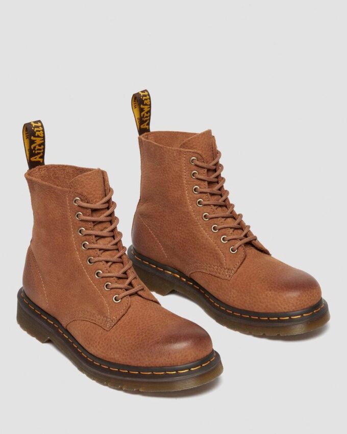 1460 Pascal Botas con cordones de nubuck abatanado 1460 Pascal Botas con cordones de nubuck abatanado