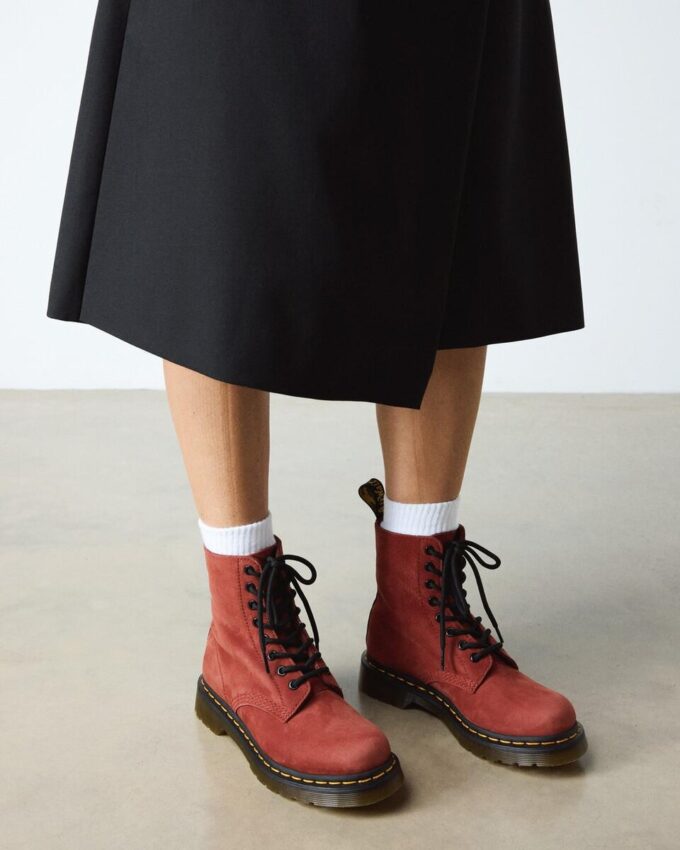 1460 Pascal Botas con cordones de piel nobilla