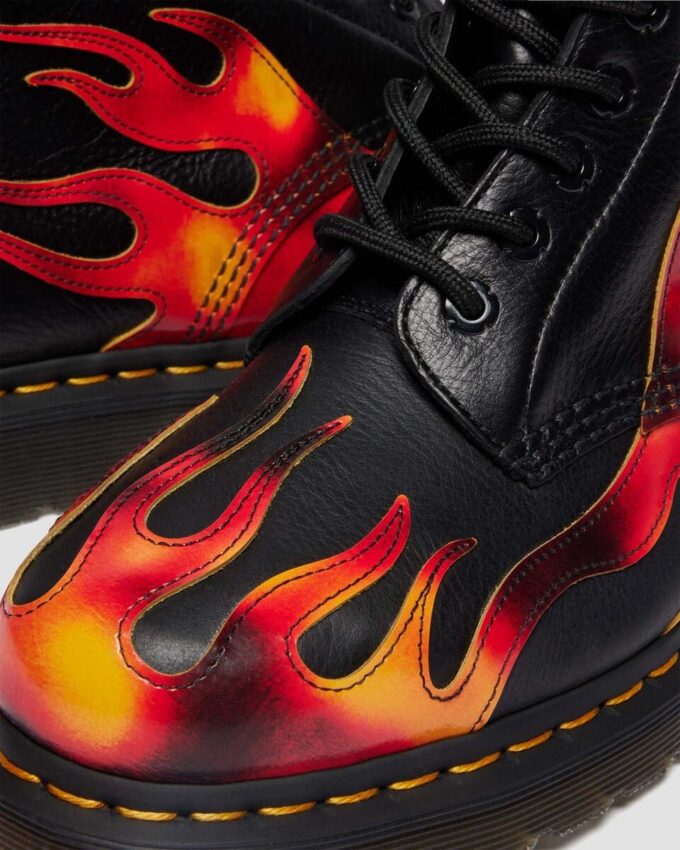 1460 Pascal FLAME Arcadia Rub Off Leather Boots