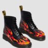 1460 Pascal FLAME Arcadia Rub Off Leather Boots