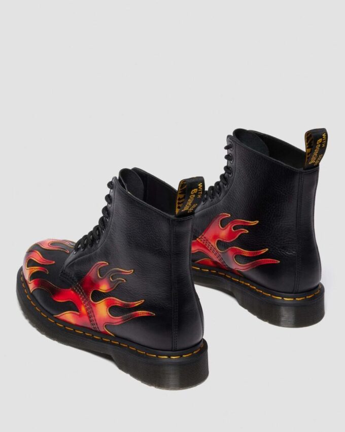 1460 Pascal FLAME Arcadia Rub Off Leather Boots