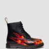 1460 Pascal FLAME Arcadia Rub Off Leather Boots