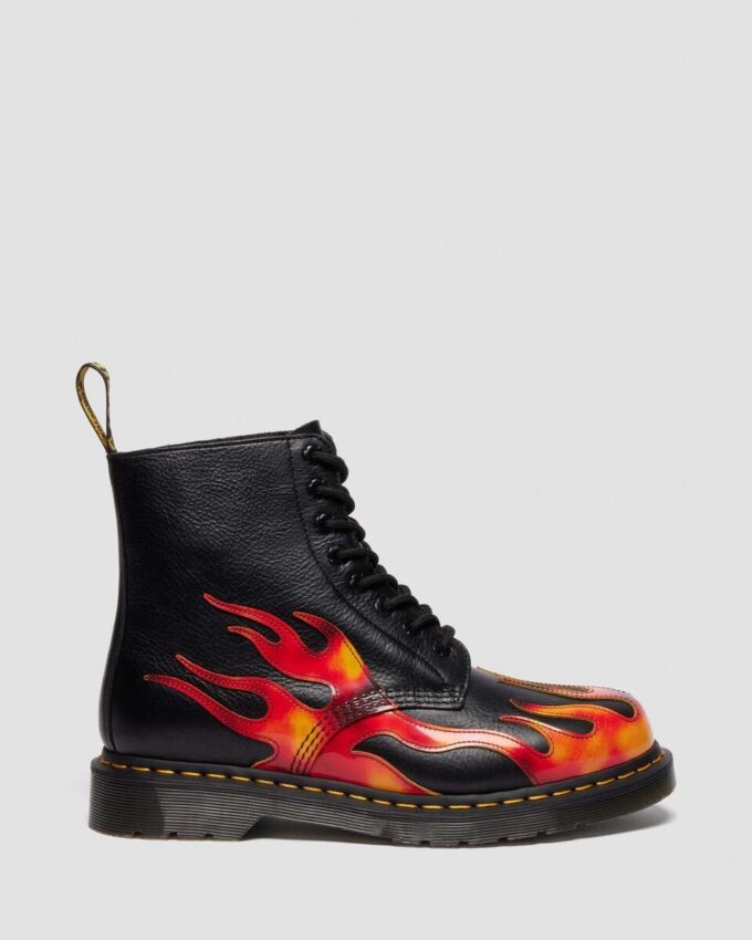 1460 Pascal FLAME Arcadia Rub Off Leather Boots