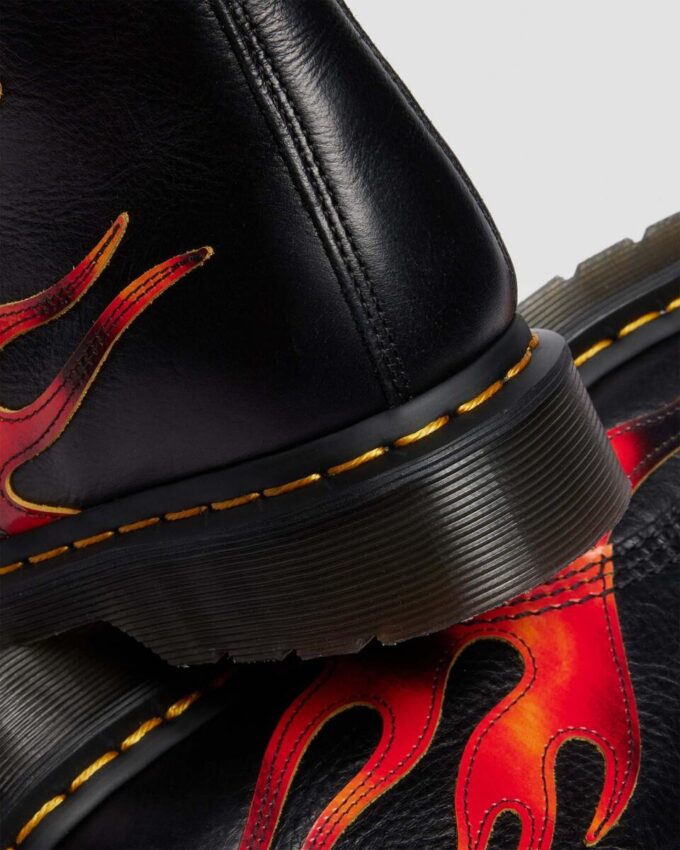 1460 Pascal FLAME Arcadia Rub Off Leather Boots