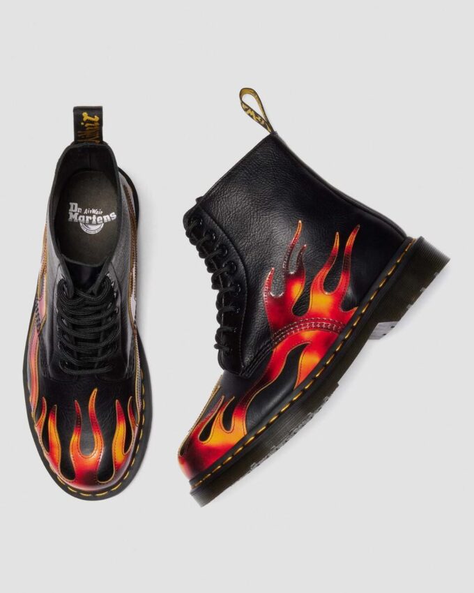 1460 Pascal FLAME Arcadia Rub Off Leather Boots