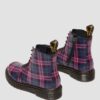 1460 Pascal JUNIOR BOTAS DE NIÑO CON CORDONES Y ESTAMPADO DE CUADROS ROSA 1460 Pascal JUNIOR BOTAS DE NIÑO CON CORDONES Y ESTAMPADO DE CUADROS ROSA