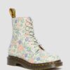 1460 Vonda Botas de cuero reciclado con estampado floral 1460 Vonda Botas de cuero reciclado con estampado floral