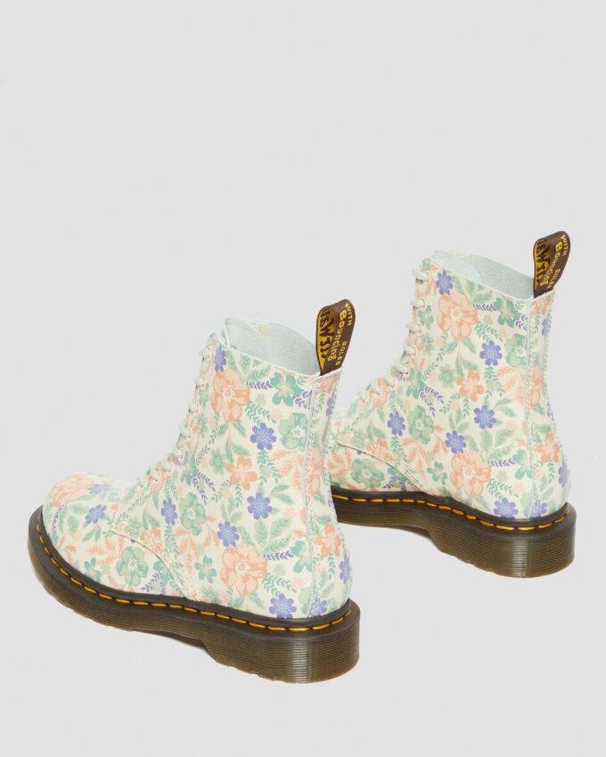1460 Vonda Botas de cuero reciclado con estampado floral 1460 Vonda Botas de cuero reciclado con estampado floral