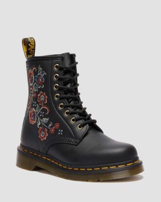 1460 VONDA TF Botas con cordones de cuero reciclado con estampado floral