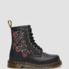 1460 VONDA TF Botas con cordones de cuero reciclado con estampado floral 1460 VONDA TF Botas con cordones de cuero reciclado con estampado floral