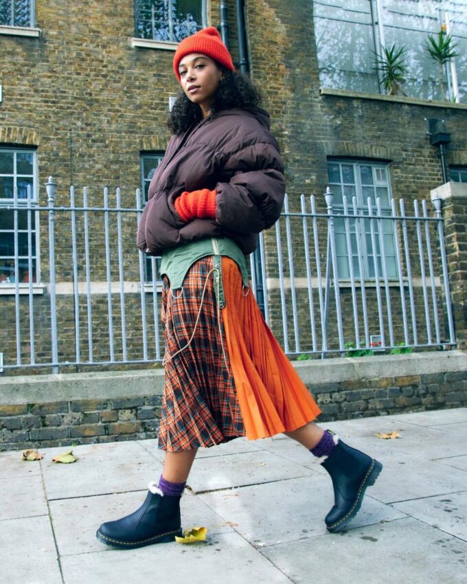 2976 Chelsea Boot con forro de piel sintética para mujer