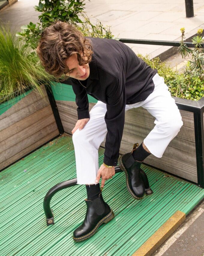 2976 Chelsea Boot Smooth Leather con costuras amarillas 2976 Chelsea Boot Smooth Leather con costuras amarillas