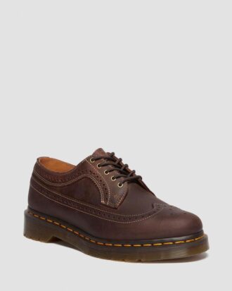 3989 Zapatos brogue de piel Crazy Horse
