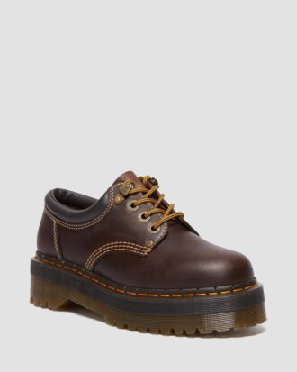 8053 Arc Zapatos casuales con plataforma de cuero Crazy Horse