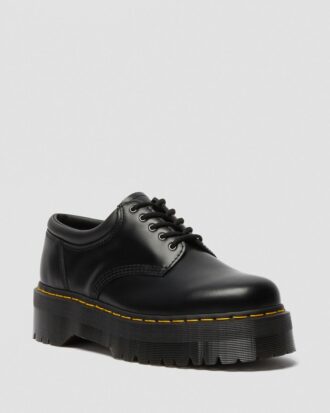 8053 Zapatos casuales con plataforma de cuero