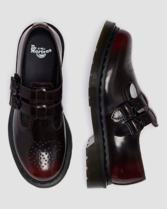 8065 Zapatos Mary Jane de cuero frotado Arcadia 8065 Zapatos Mary Jane de cuero frotado Arcadia