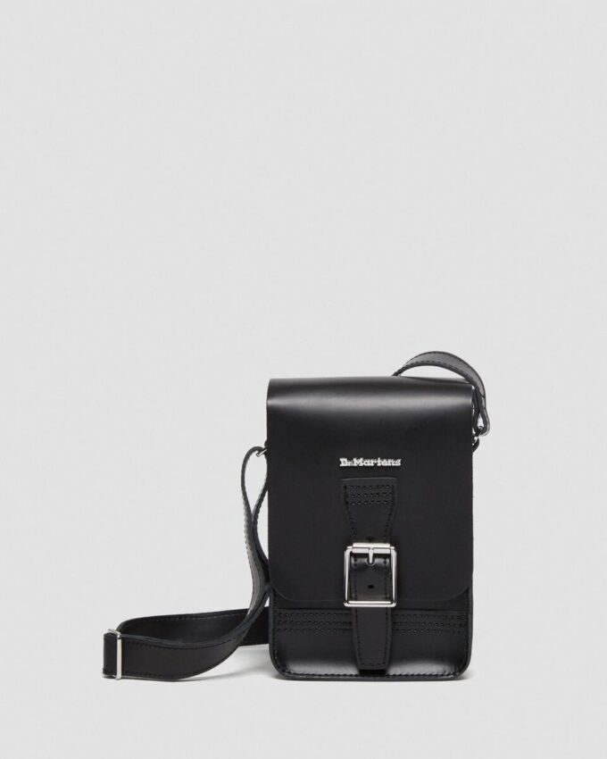 Bolso bandolera vertical de cuero Bolso bandolera vertical de cuero