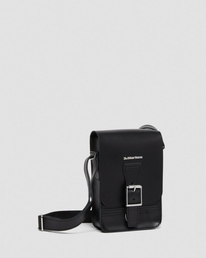 Bolso bandolera vertical de cuero Bolso bandolera vertical de cuero