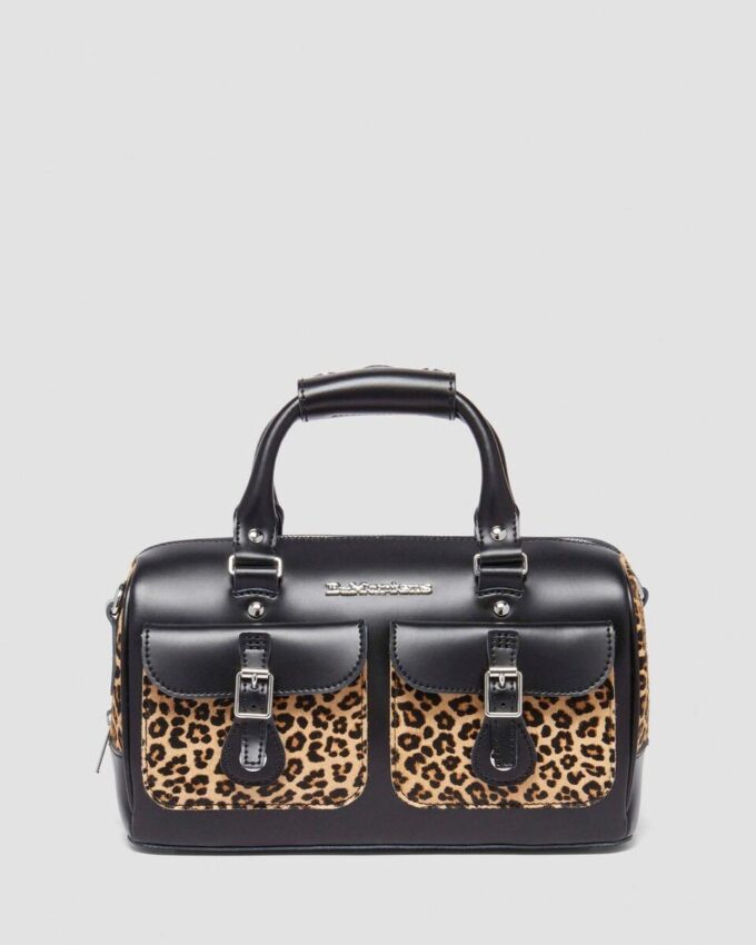 Bolso con asa superior estampado de leopardo Hair On Bolso con asa superior estampado de leopardo Hair On