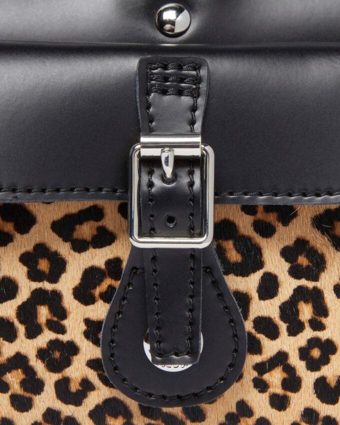 Bolso con asa superior estampado de leopardo Hair On Bolso con asa superior estampado de leopardo Hair On