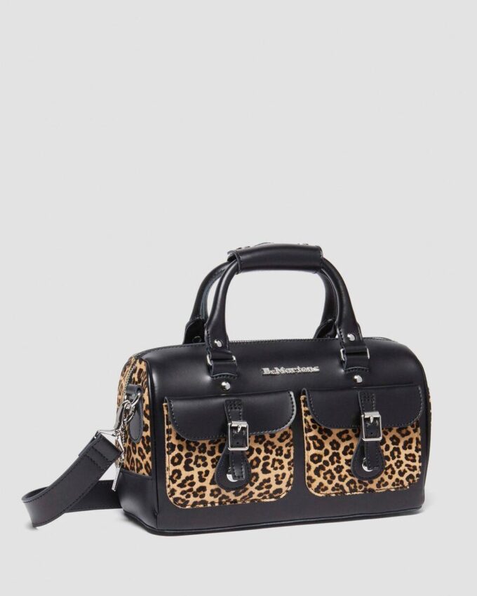 Bolso con asa superior estampado de leopardo Hair On Bolso con asa superior estampado de leopardo Hair On