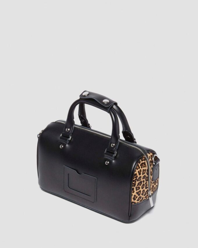 Bolso con asa superior estampado de leopardo Hair On Bolso con asa superior estampado de leopardo Hair On