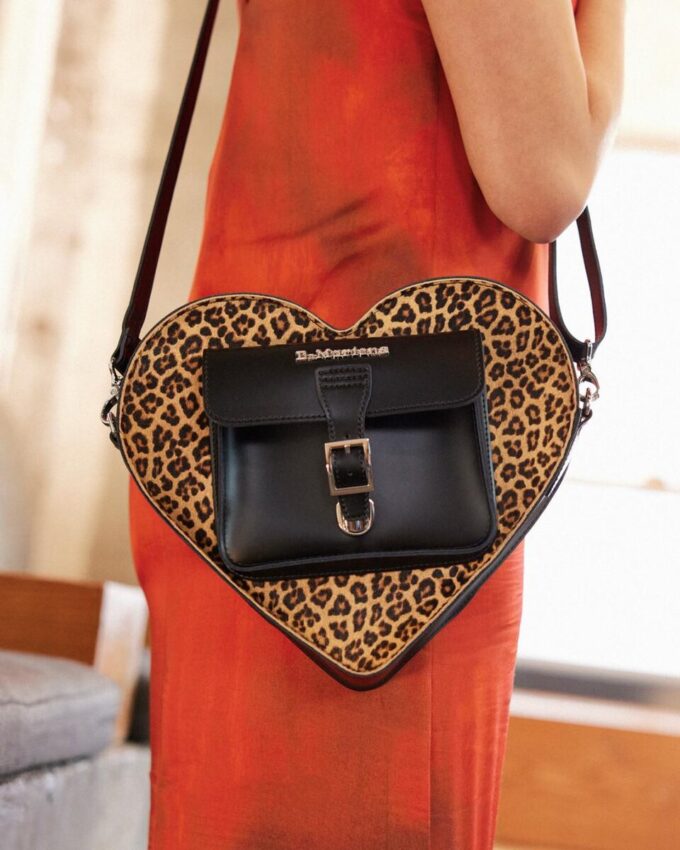Bolso corazón Mochila de piel leopardo Kiev Bolso corazón Mochila de piel leopardo Kiev