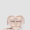Bolso corazón Mochila de piel metalizada Bolso corazón Mochila de piel metalizada