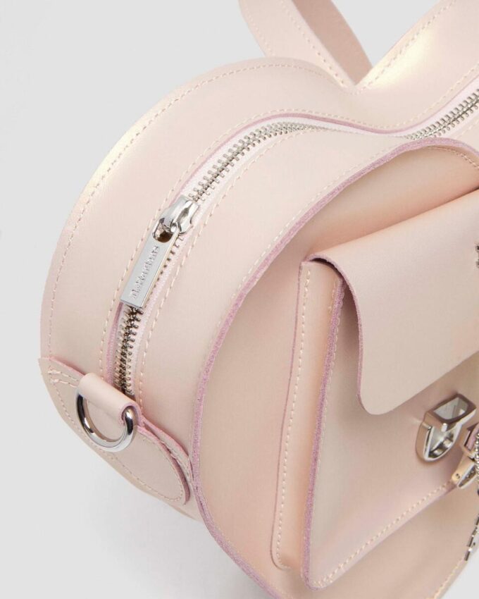 Bolso corazón Mochila de piel metalizada Bolso corazón Mochila de piel metalizada