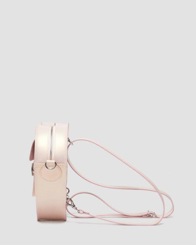 Bolso corazón Mochila de piel metalizada Bolso corazón Mochila de piel metalizada