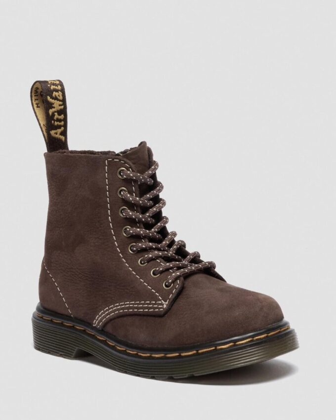 Botas 1460 Tumbled Nubuck para niños pequeños Botas 1460 Tumbled Nubuck para niños pequeños