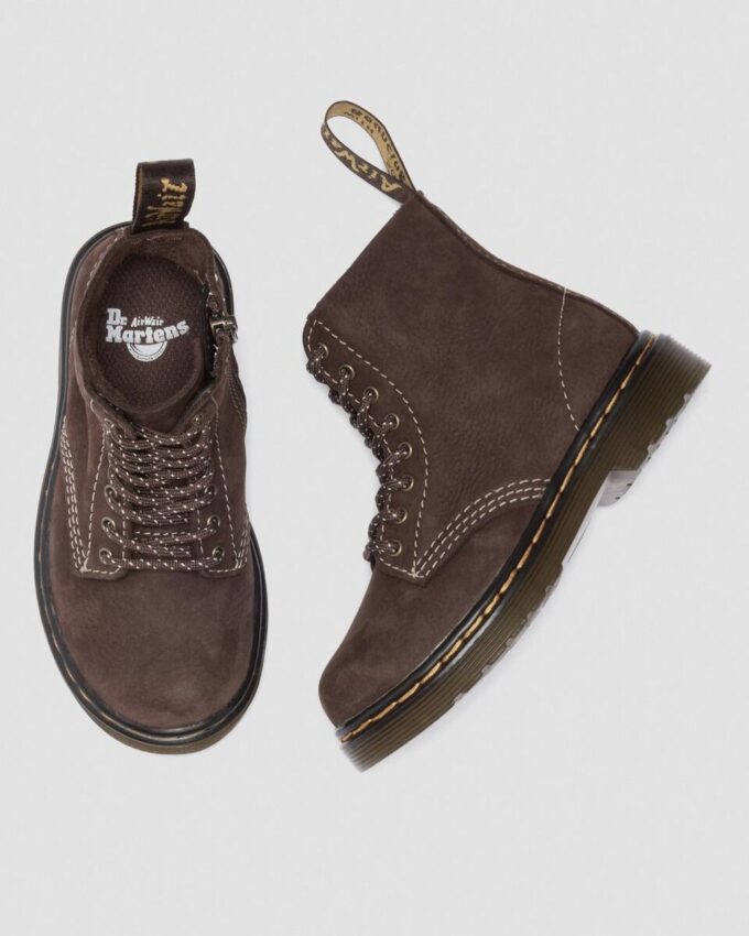 Botas 1460 Tumbled Nubuck para niños pequeños Botas 1460 Tumbled Nubuck para niños pequeños