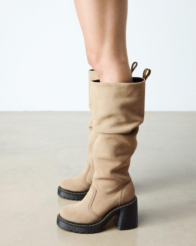Botas altas de tacón de ante KASEY Botas altas de tacón de ante KASEY