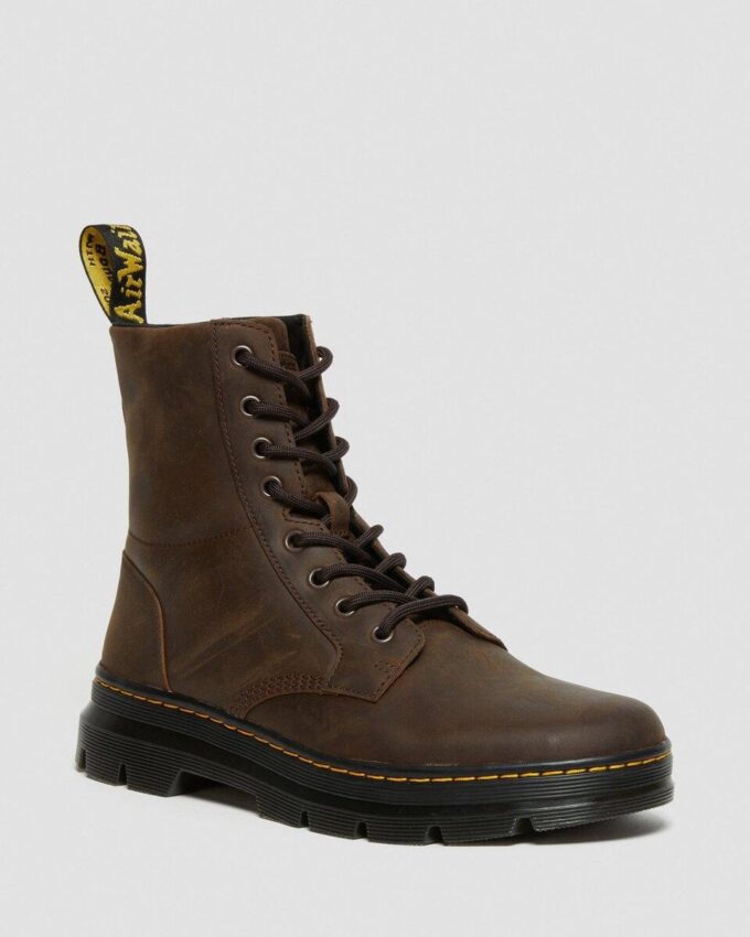 Botas casuales Combs de cuero Crazy Horse Botas casuales Combs de cuero Crazy Horse