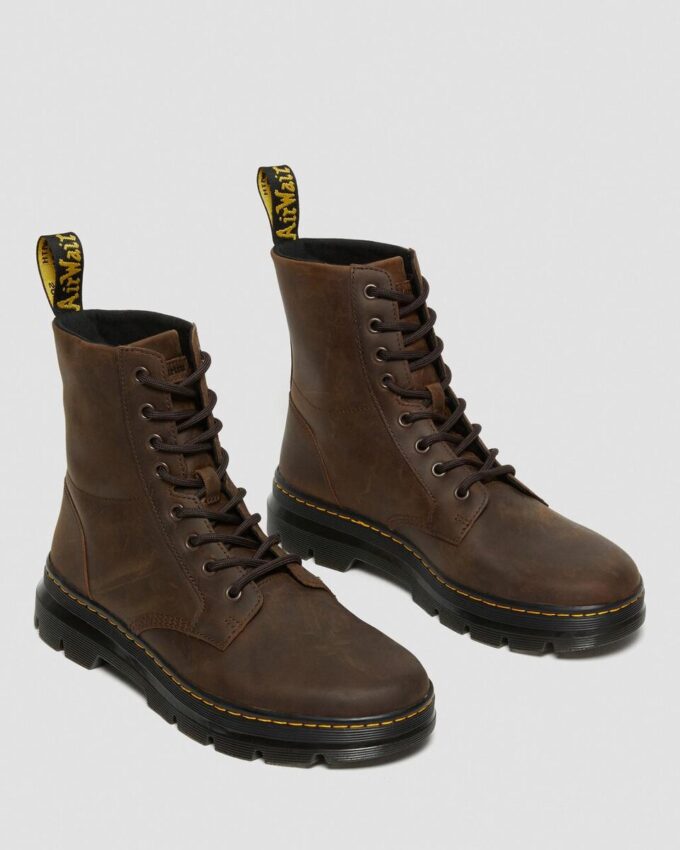 Botas casuales Combs de cuero Crazy Horse Botas casuales Combs de cuero Crazy Horse