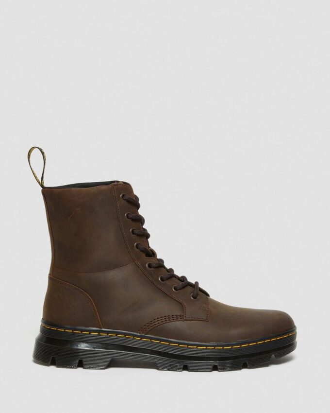 Botas casuales Combs de cuero Crazy Horse Botas casuales Combs de cuero Crazy Horse