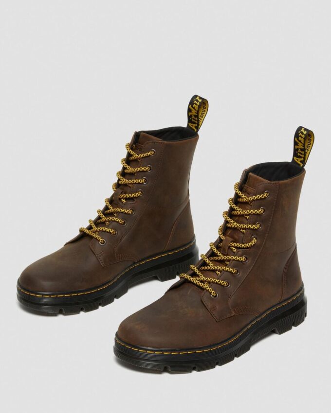 Botas casuales Combs de cuero Crazy Horse Botas casuales Combs de cuero Crazy Horse