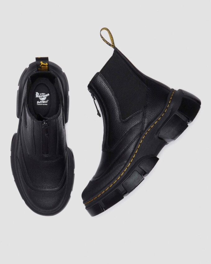 Botas Chelsea de cuero con cremallera DMXL Botas Chelsea de cuero con cremallera DMXL