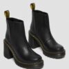 Botas Chelsea de cuero con tacón acampanado SPENCE Botas Chelsea de cuero con tacón acampanado SPENCE