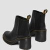Botas Chelsea de cuero con tacón acampanado SPENCE Botas Chelsea de cuero con tacón acampanado SPENCE