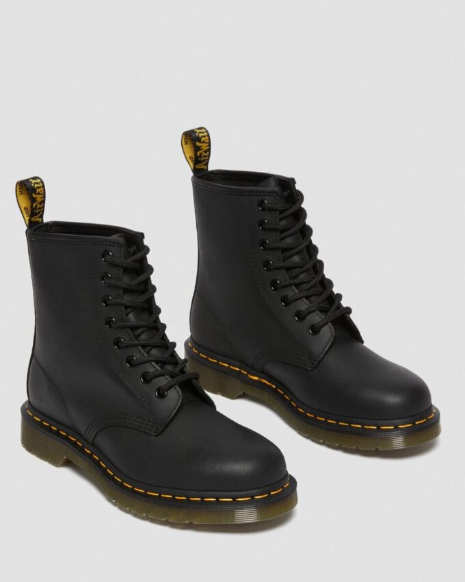 Botas con cordones 1460 de cuero engrasado Botas con cordones 1460 de cuero engrasado
