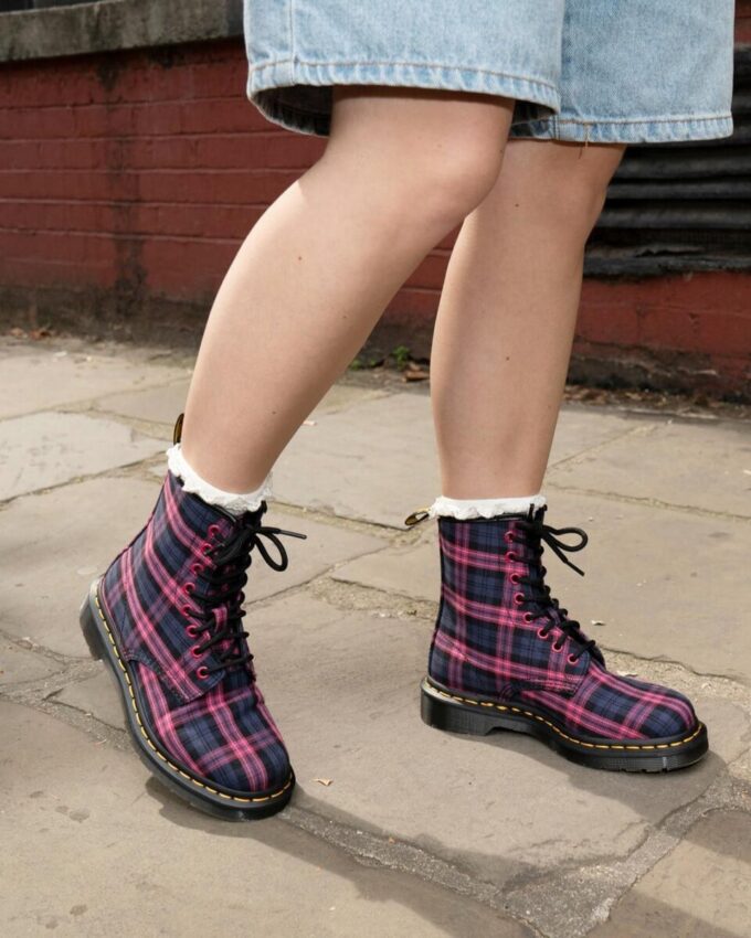 Botas con cordones 1460 Tartan