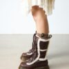 Botas con cordones Buzz de piel sintética con forro de piel sintética Grizzly Botas con cordones Buzz de piel sintética con forro de piel sintética Grizzly